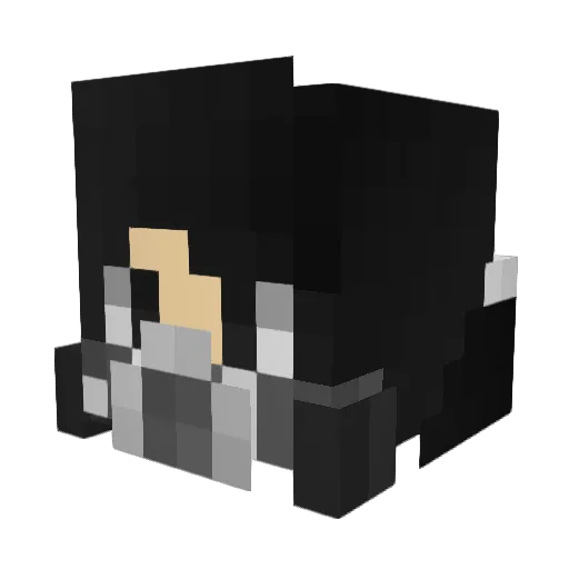 MxrcoT Minecraft avatar head, 3D render