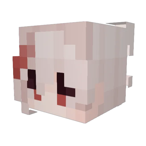 Mxrcxnary Minecraft avatar head, 3D render