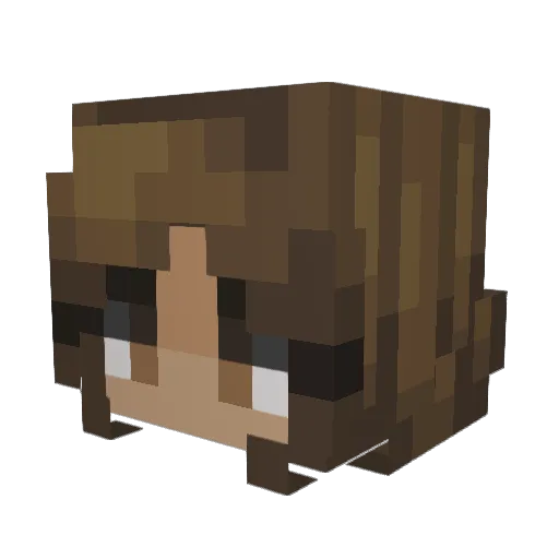 Mxrgann Minecraft avatar head, 3D render