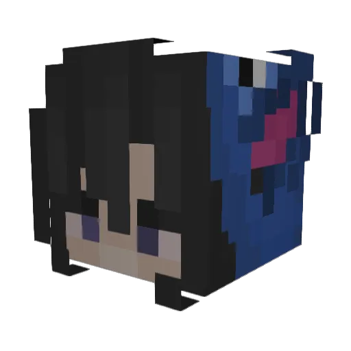 Mxriia14 Minecraft avatar head, 3D render