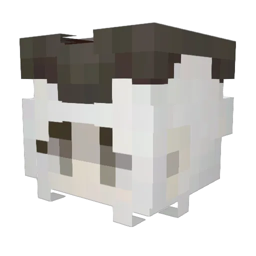 Mxrika Minecraft avatar head, 3D render
