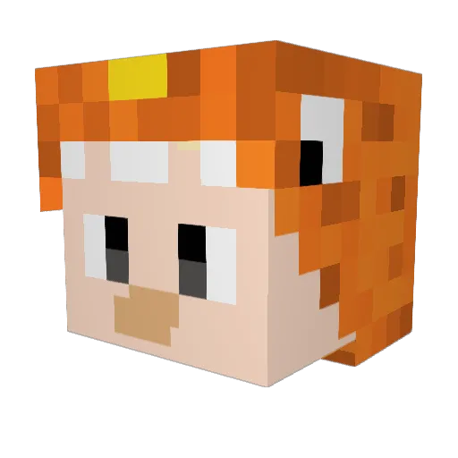 Mxrixn Minecraft avatar head, 3D render