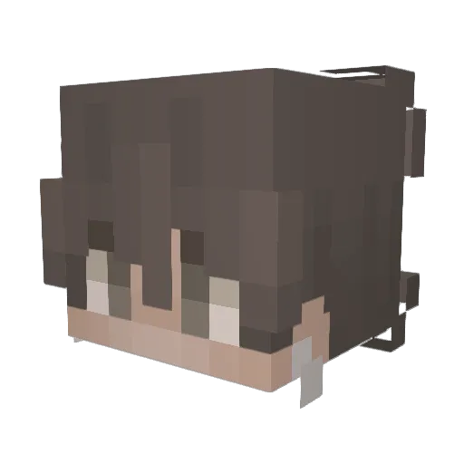Mxrt0z Minecraft avatar head, 3D render