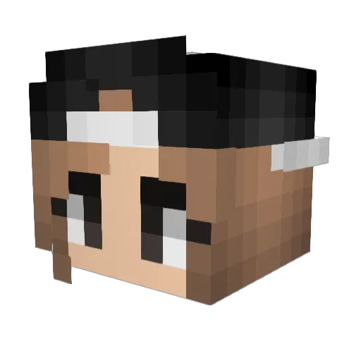 Mxrxus Minecraft avatar head, 3D render