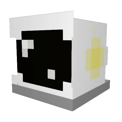 Mxslo Minecraft avatar head, 3D render