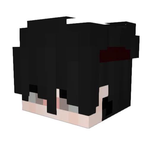 Mxsr Minecraft avatar head, 3D render