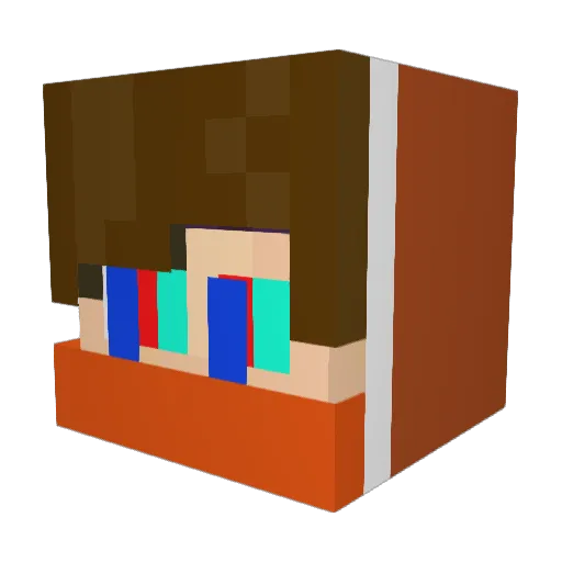 MxstyM4x Minecraft avatar head, 3D render