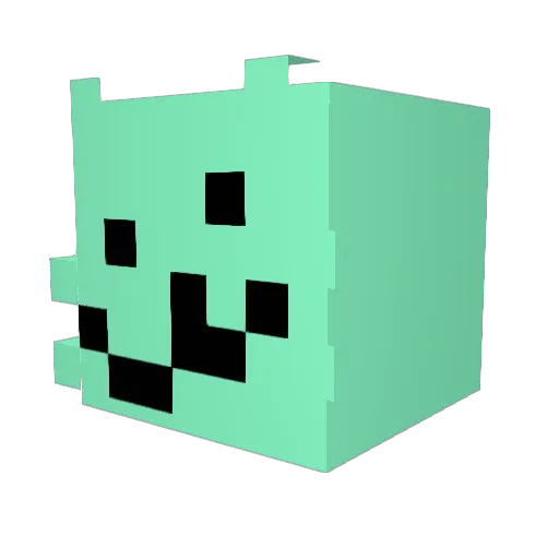 Mxthwings Minecraft avatar head, 3D render
