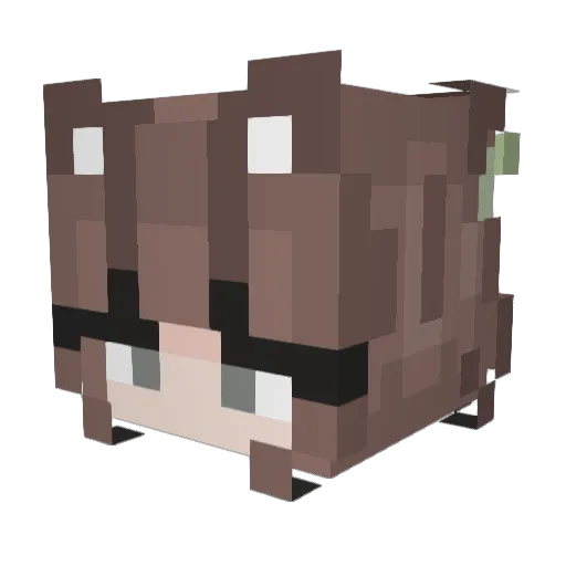 Mxtiilla Minecraft avatar head, 3D render