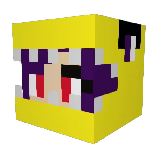 MxttKim Minecraft avatar head, 3D render