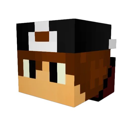 Mxtthias Minecraft avatar head, 3D render