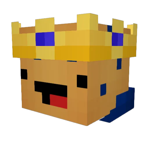 Mxuffin Minecraft avatar head, 3D render