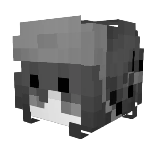 Mxvvezs Minecraft avatar head, 3D render