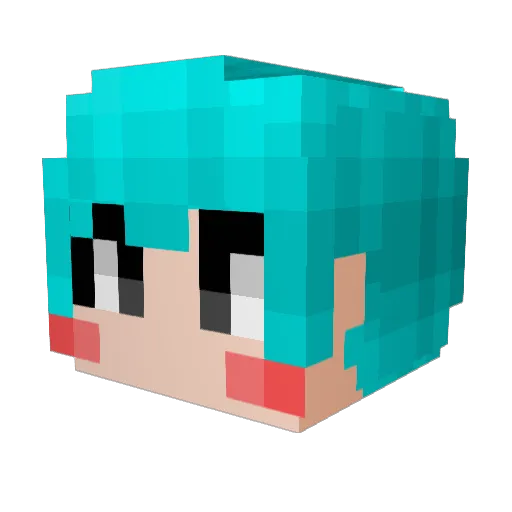 Mxx22 Minecraft avatar head, 3D render