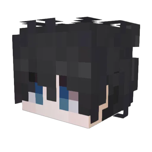Mxxnlxghtw Minecraft avatar head, 3D render