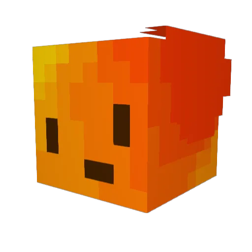 Mxxnte Minecraft avatar head, 3D render
