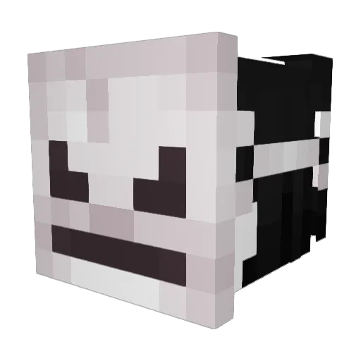 Mxxzii Minecraft avatar head, 3D render