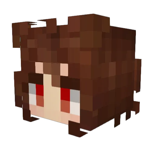 Mxyhvm Minecraft avatar head, 3D render
