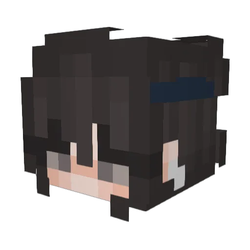 Mxylinh Minecraft avatar head, 3D render