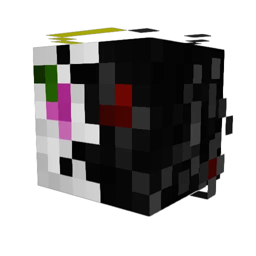 Mxytz Minecraft avatar head, 3D render