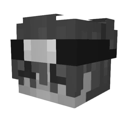 MxyzeV Minecraft avatar head, 3D render