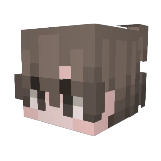 Mxzerx Minecraft avatar head, 3D render