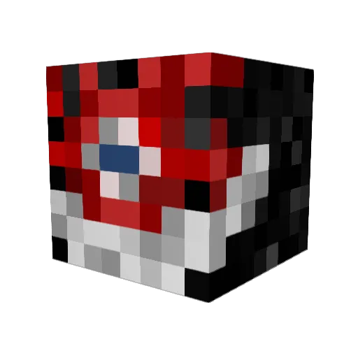 My1TeA1Party Minecraft avatar head, 3D render