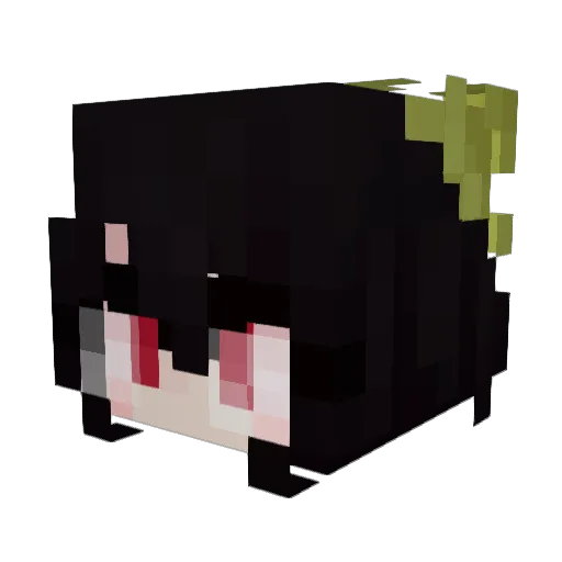 MyAngelKaori Minecraft avatar head, 3D render