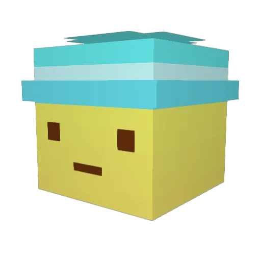 MyArmyOfPeeps Minecraft avatar head, 3D render