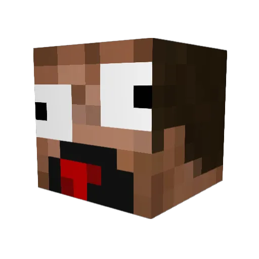 MyAss1 Minecraft avatar head, 3D render