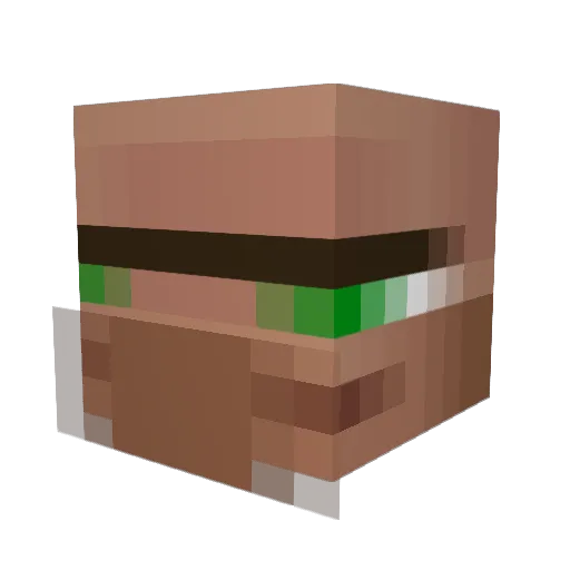 MyBckYrd Minecraft avatar head, 3D render