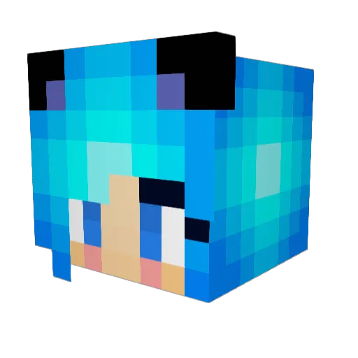 MyBfIsTod Minecraft avatar head, 3D render