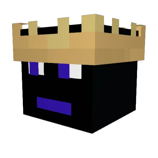 MyBi0s_ Minecraft avatar head, 3D render