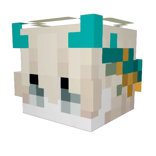 MyBloodIsHexed Minecraft avatar head, 3D render