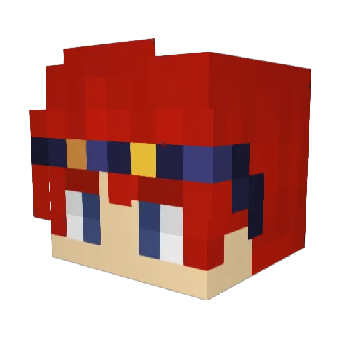 MyBodyisaShield Minecraft avatar head, 3D render