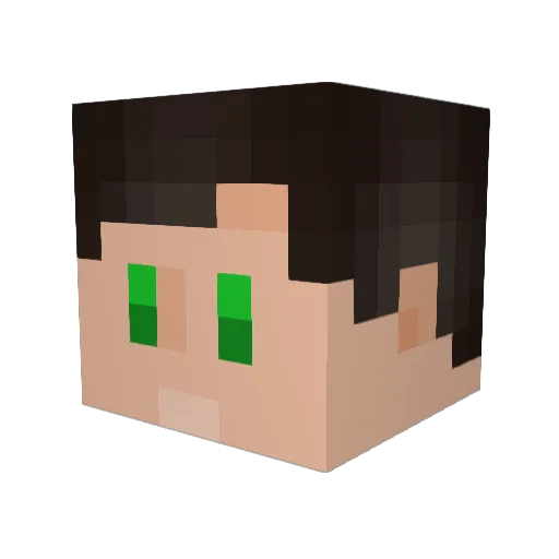 MyCatRagdoll Minecraft avatar head, 3D render