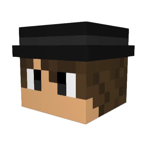 MyCheelz Minecraft avatar head, 3D render