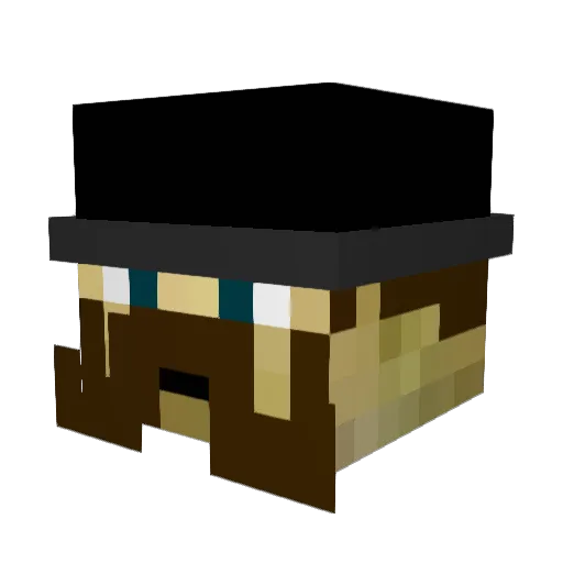 MyClutch Minecraft avatar head, 3D render