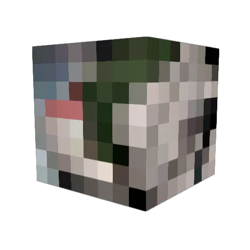 MyCondition Minecraft avatar head, 3D render