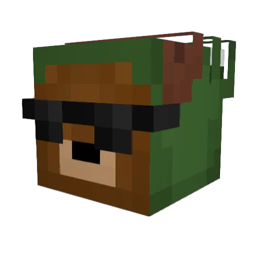 MyCraftBig Minecraft avatar head, 3D render