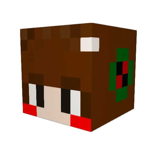 MyDStar6 Minecraft avatar head, 3D render
