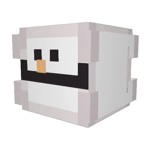 MyDePain Minecraft avatar head, 3D render