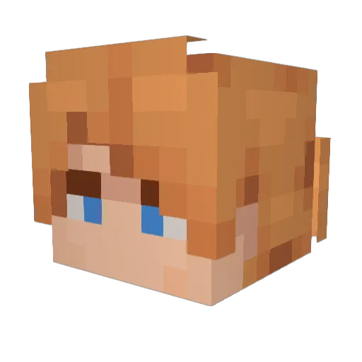 MyDonut Minecraft avatar head, 3D render