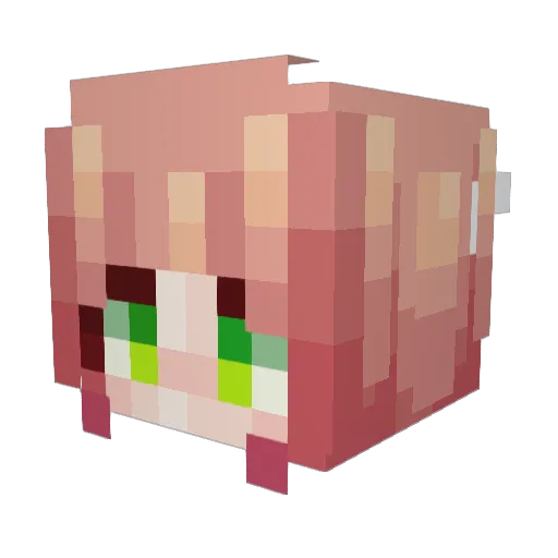 MyFatherBeatsMe2 Minecraft avatar head, 3D render