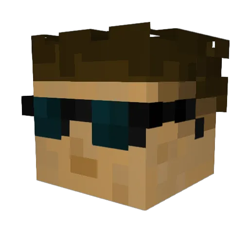 MyFriendPedro Minecraft avatar head, 3D render