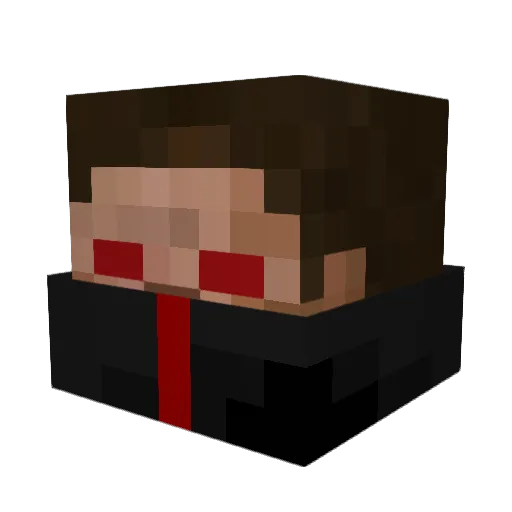 MyGloriousKing__ Minecraft avatar head, 3D render
