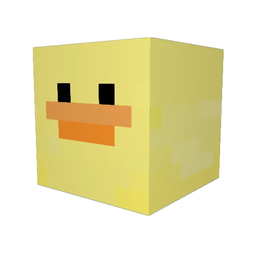 MyHD_44 Minecraft avatar head, 3D render