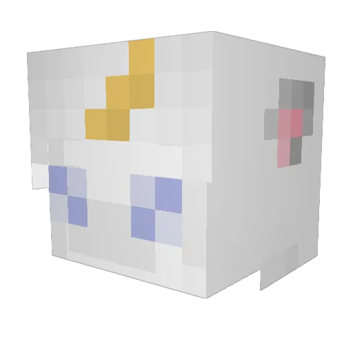 MyHeart2017 Minecraft avatar head, 3D render