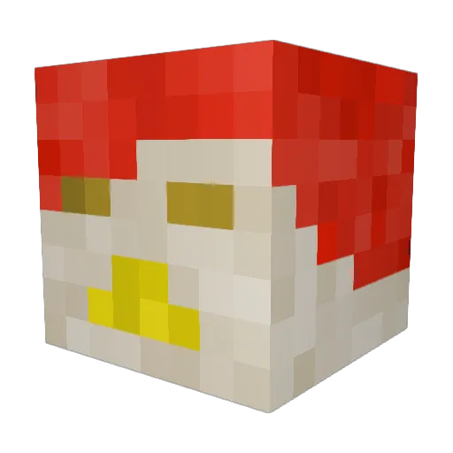 MyHugeChicken Minecraft avatar head, 3D render