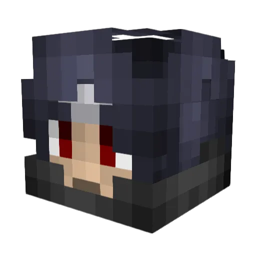 MyKneeGa Minecraft avatar head, 3D render